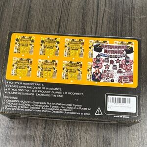 Black and Gold Birthday Party Decoration Set